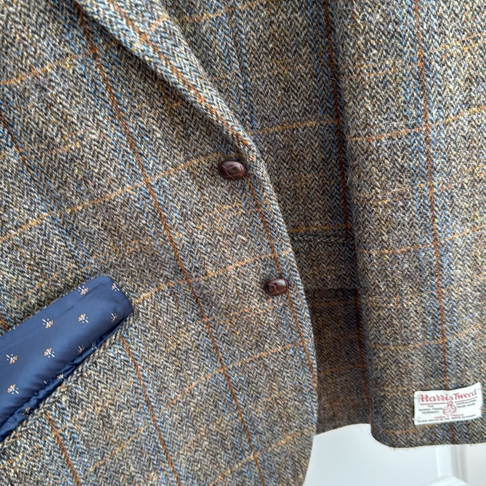 NWT Harris Tweed Blazer Size 46R - Picture 8 of 16